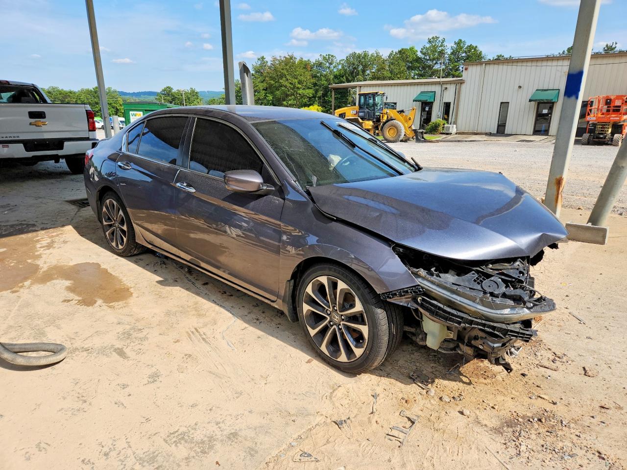 2015 Honda Accord Sport Gray vin: 1HGCR2F5XFA164331