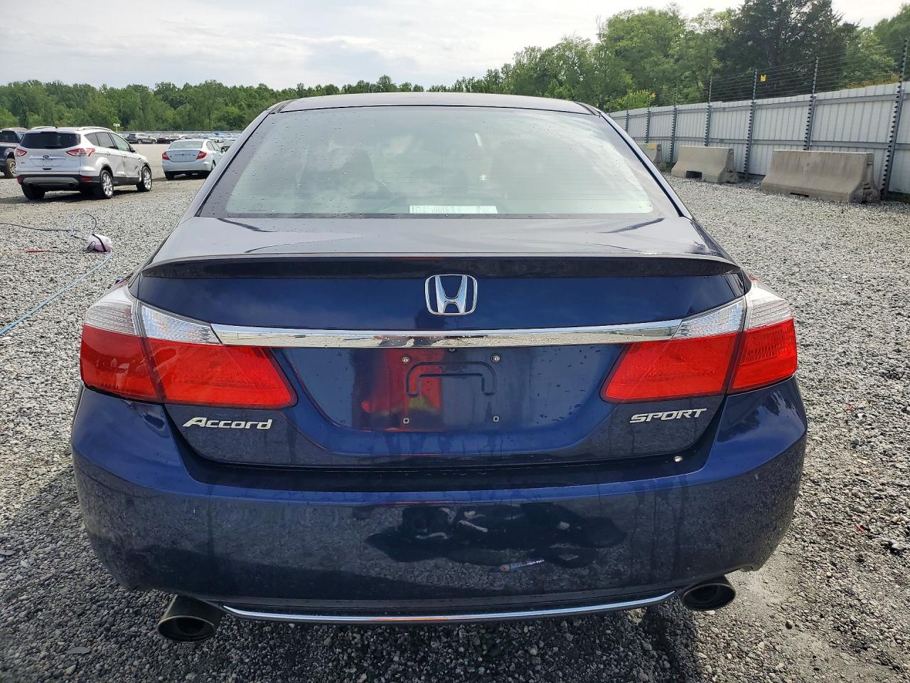 2015 Honda Accord Sport Синий vin: 1HGCR2F5XFA203631