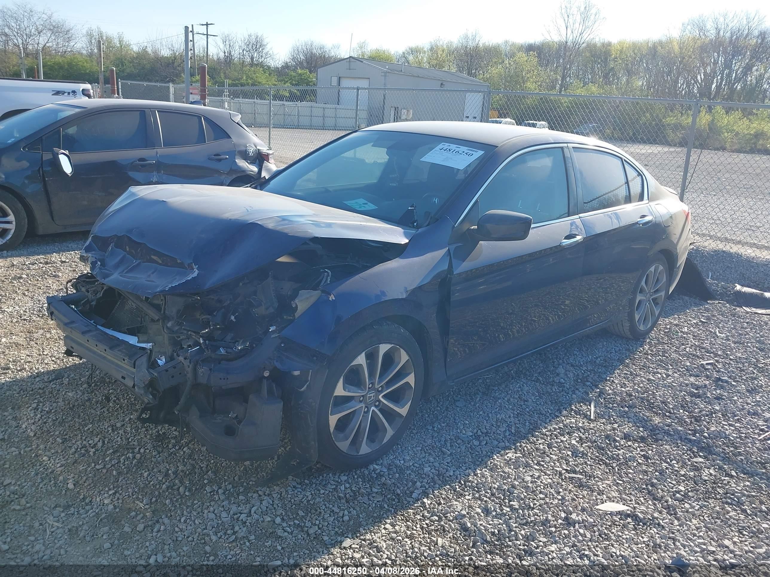 2015 Honda Accord Sport Dark Blue vin: 1HGCR2F5XFA203662