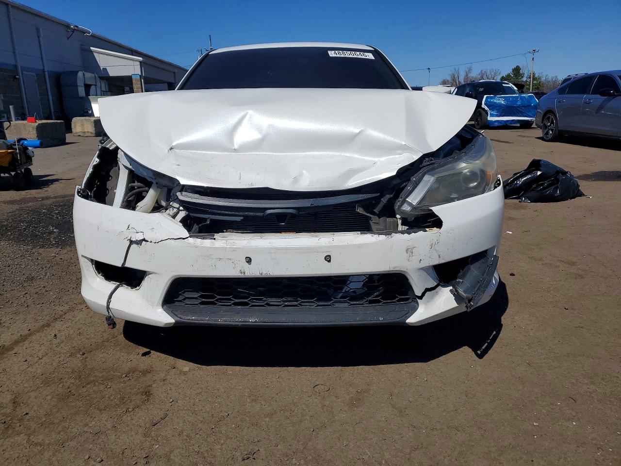 2015 Honda Accord Sport White vin: 1HGCR2F5XFA209204