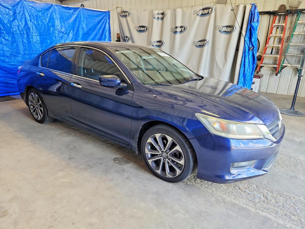 2015 Honda Accord Sport Blue vin: 1HGCR2F5XFA217898