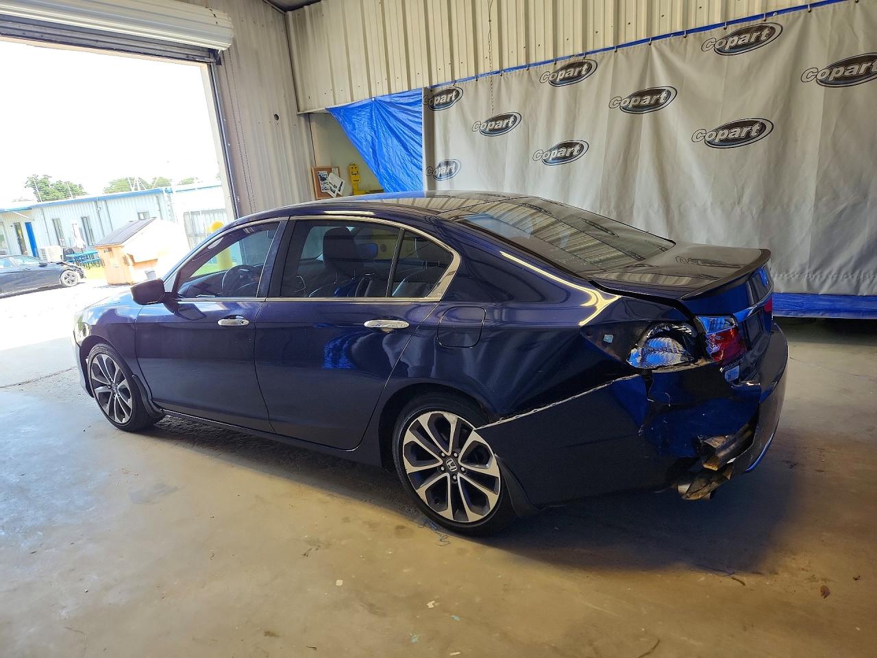 2015 Honda Accord Sport Blue vin: 1HGCR2F5XFA217898