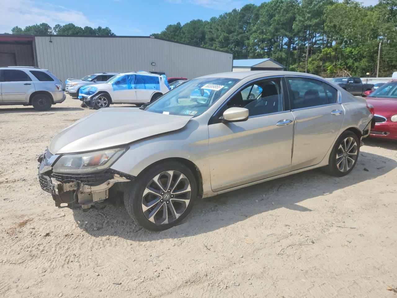 2015 Honda Accord Sport Beige vin: 1HGCR2F5XFA234930