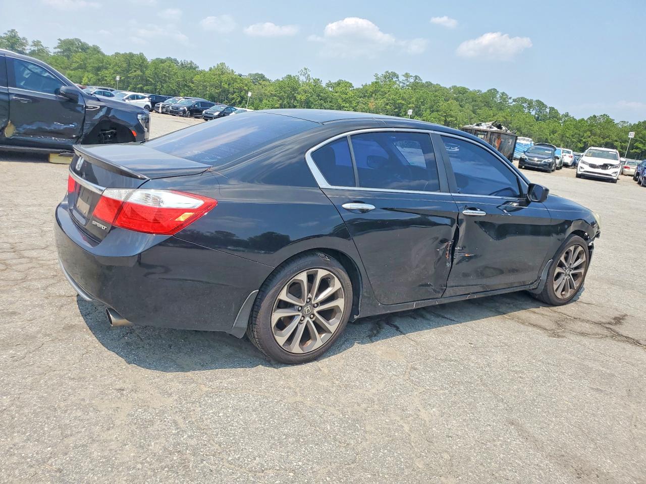 2015 Honda Accord Sport Черный vin: 1HGCR2F5XFA239187