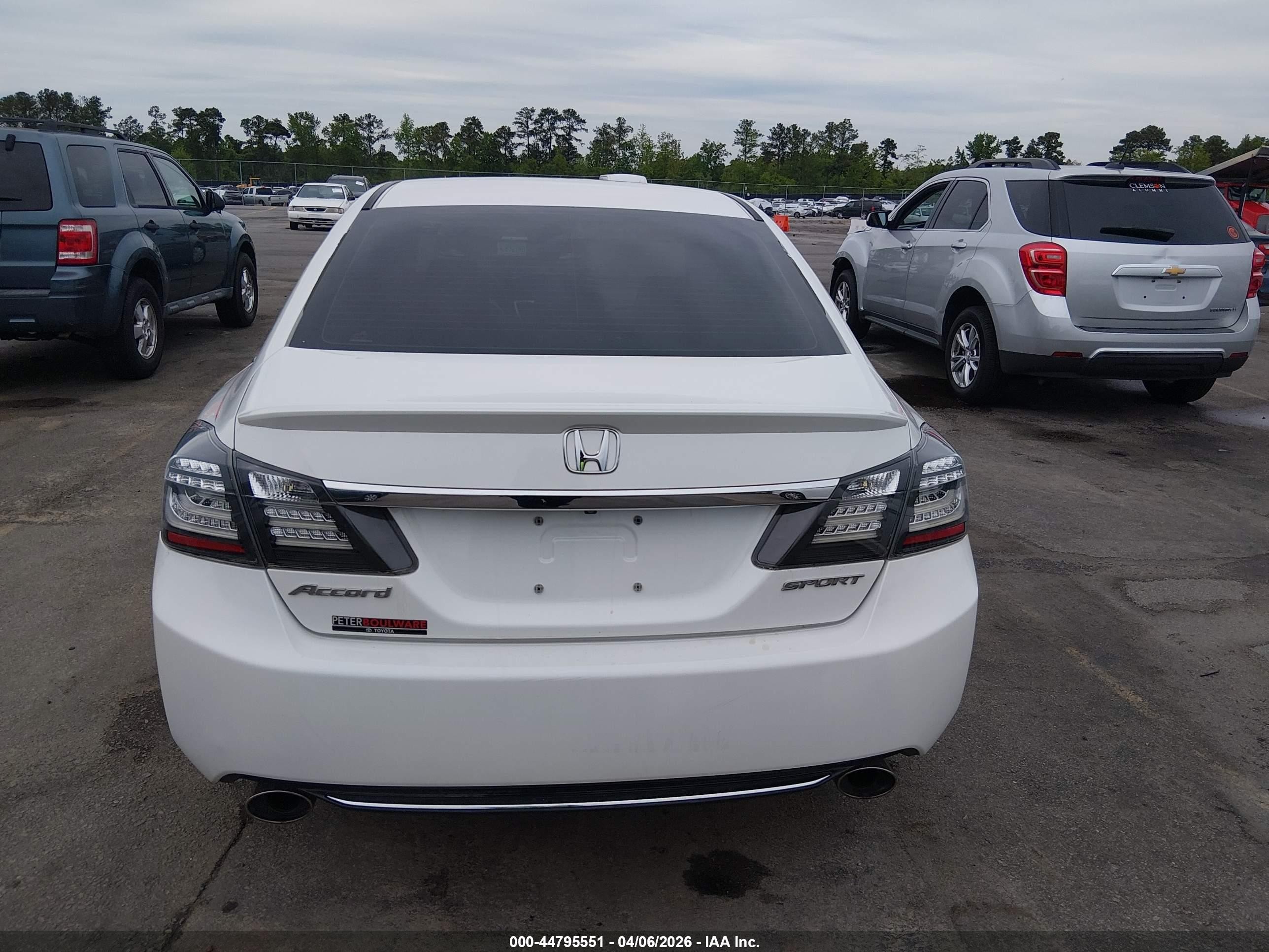 2015 Honda Accord Sport Белый vin: 1HGCR2F5XFA242221