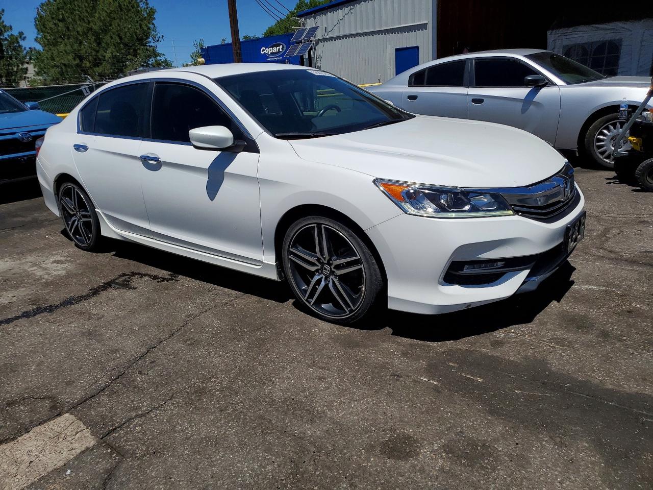 2016 Honda Accord Sport Белый vin: 1HGCR2F5XGA046670