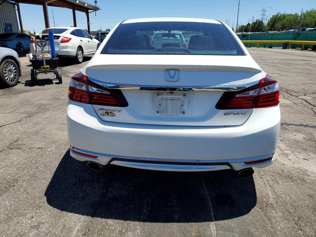 2016 Honda Accord Sport Белый vin: 1HGCR2F5XGA046670