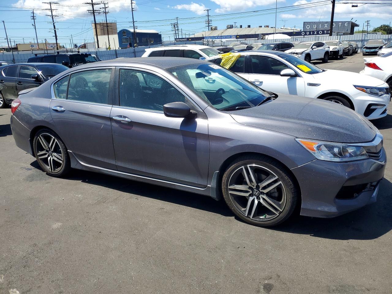 2017 Honda Accord Sport Gray vin: 1HGCR2F5XHA248488