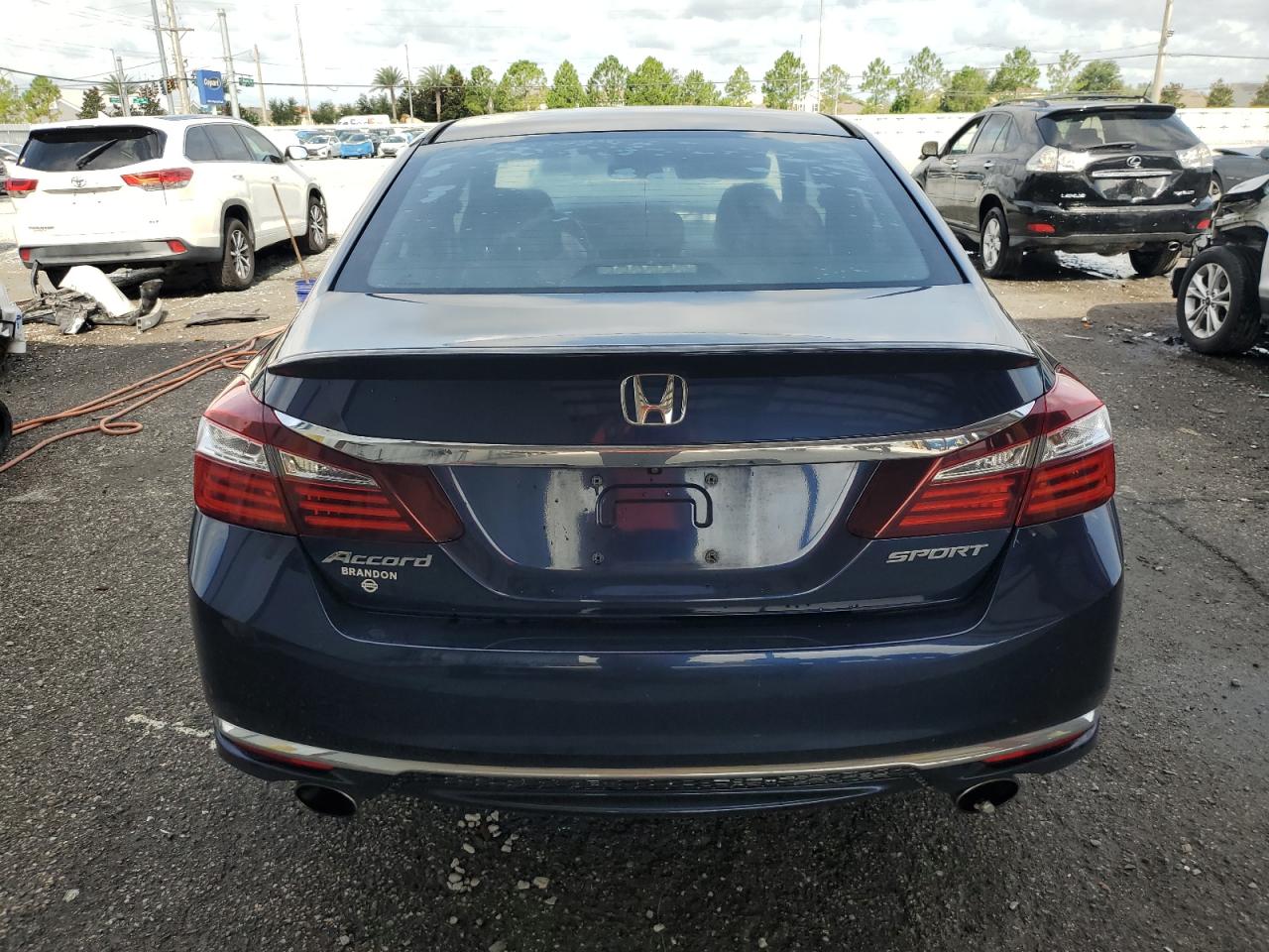 2016 Honda Accord Sport   Blue vin: 1HGCR2F64GA030764