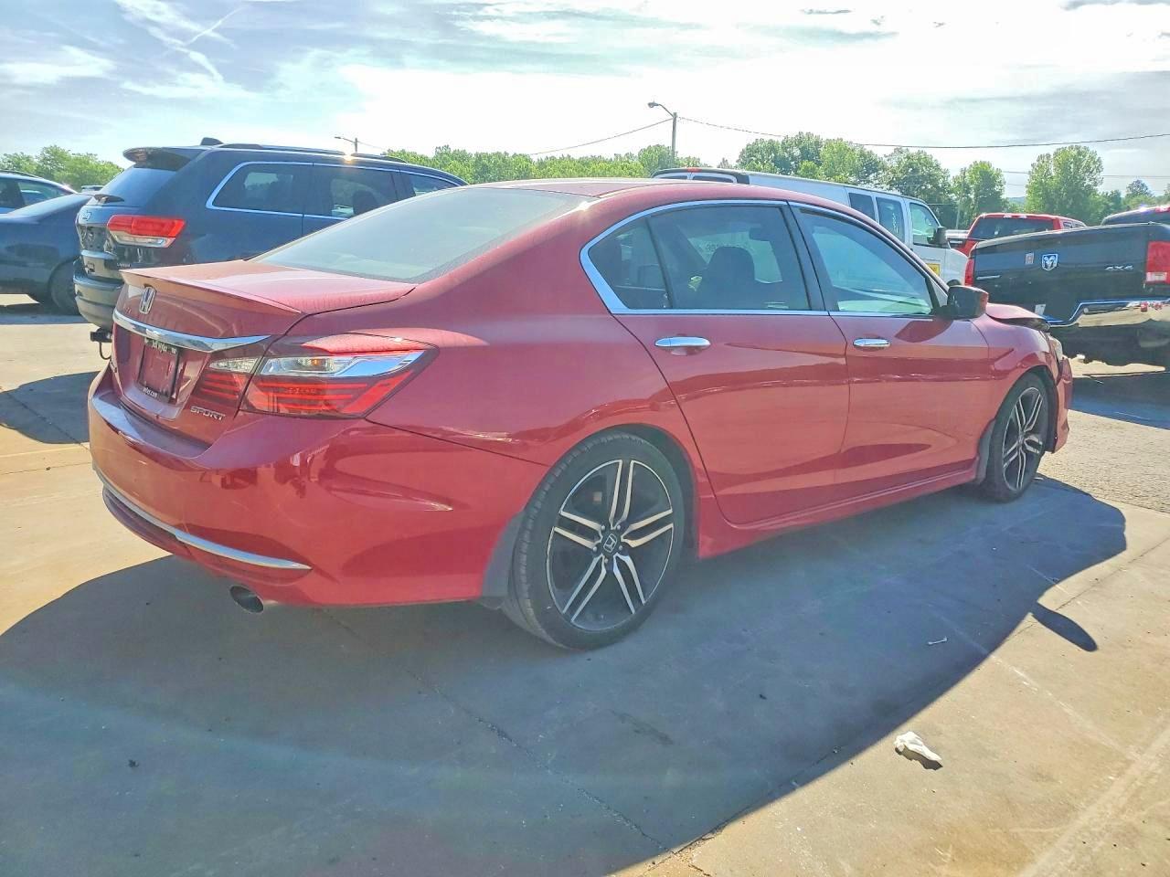 2016 Honda Accord Sport Red vin: 1HGCR2F68GA162121