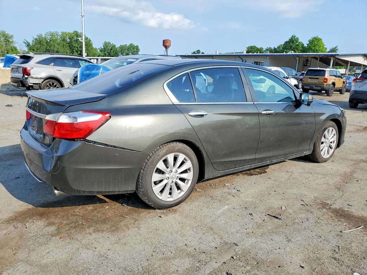 2013 Honda Accord Ex Gray vin: 1HGCR2F70DA025436