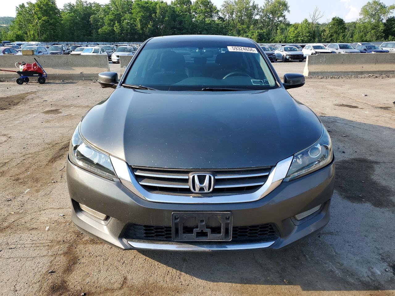 2013 Honda Accord Ex Gray vin: 1HGCR2F70DA025436