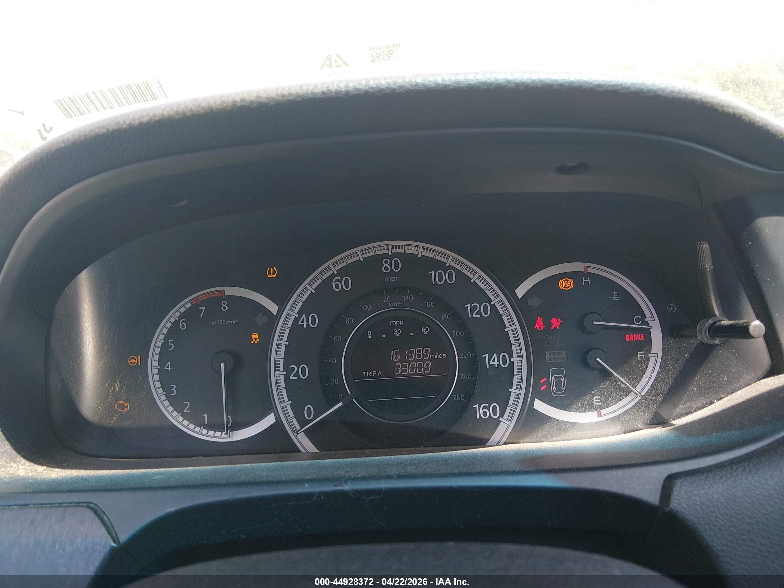 2013 Honda Accord Ex White vin: 1HGCR2F70DA124614