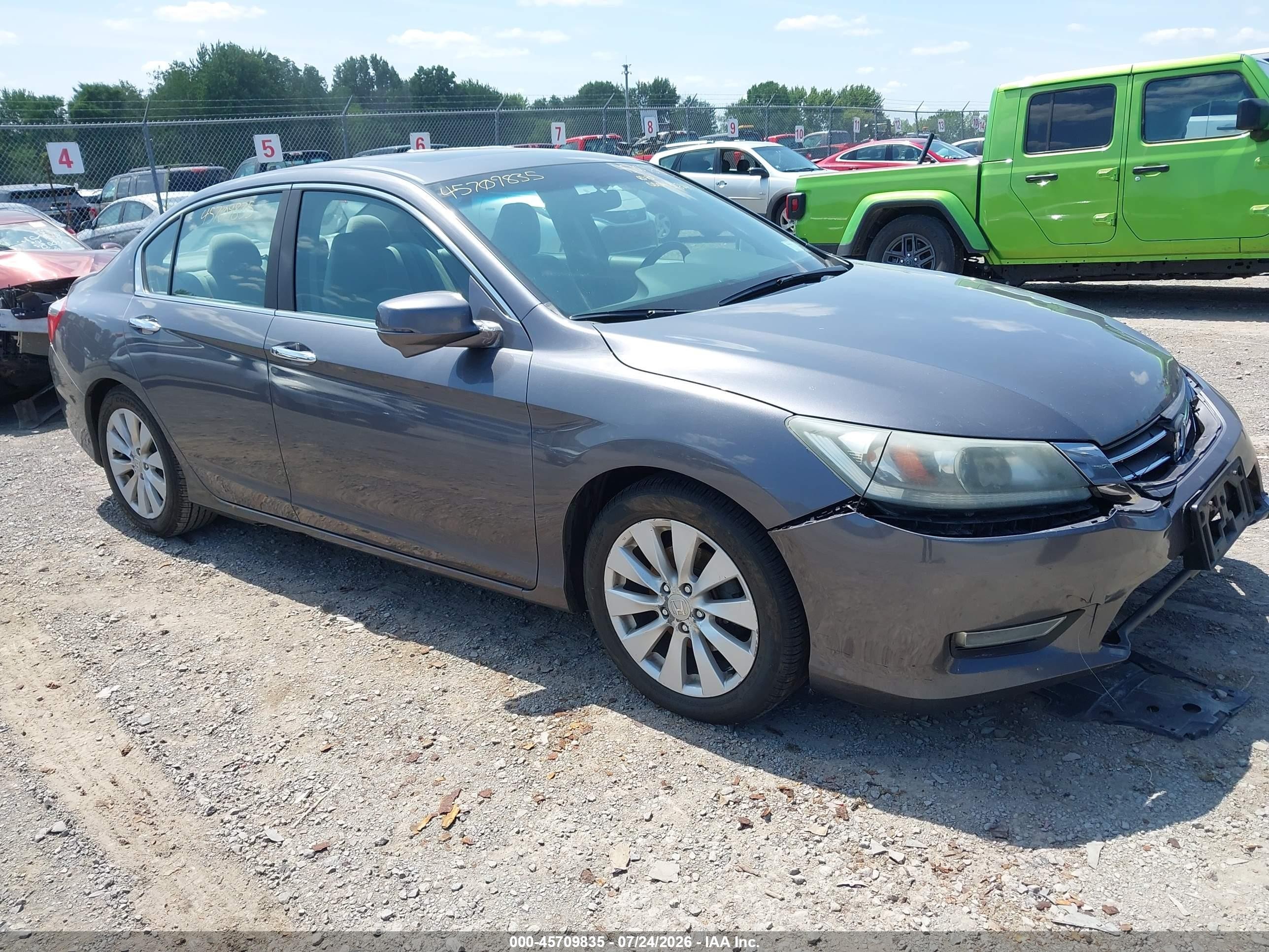 2013 Honda Accord Ex Gray vin: 1HGCR2F70DA141509