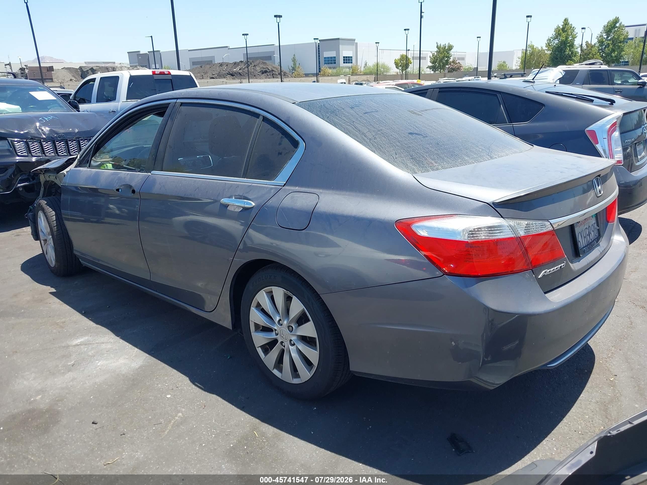 2013 Honda Accord Ex Gray vin: 1HGCR2F70DA186286
