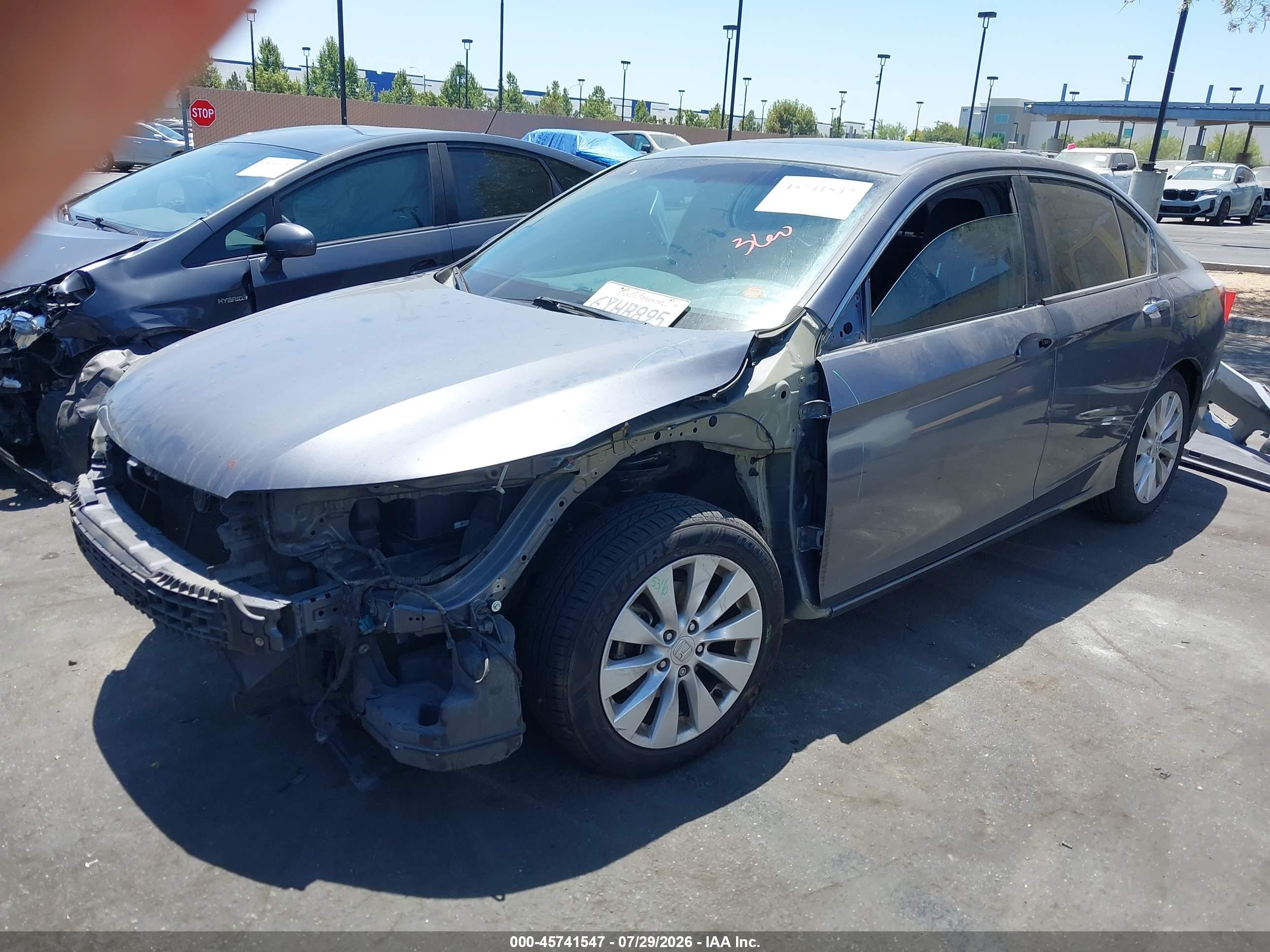 2013 Honda Accord Ex Gray vin: 1HGCR2F70DA186286