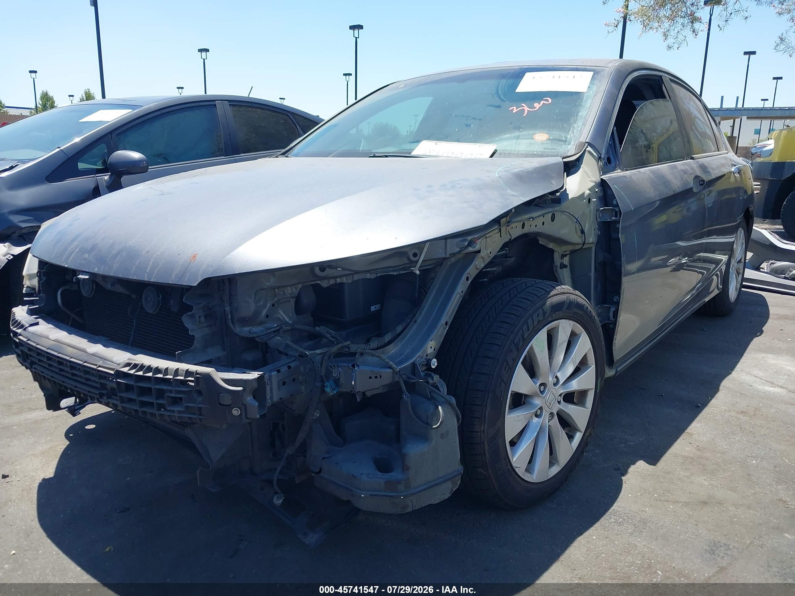 2013 Honda Accord Ex Gray vin: 1HGCR2F70DA186286
