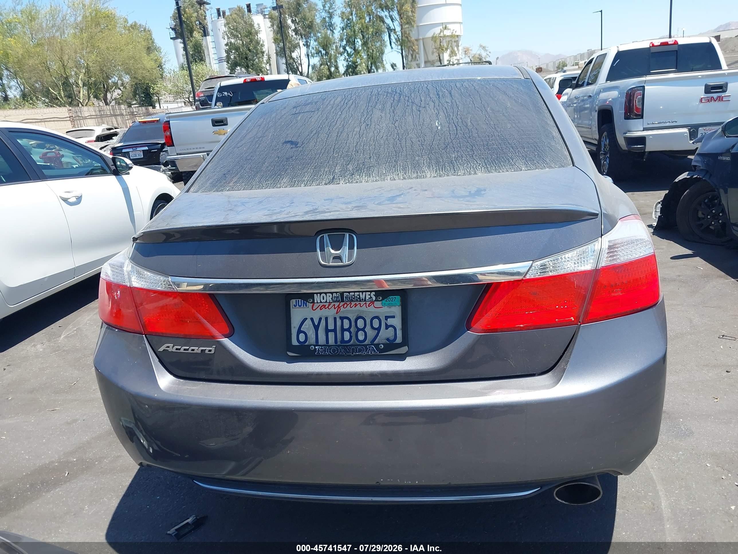 2013 Honda Accord Ex Gray vin: 1HGCR2F70DA186286