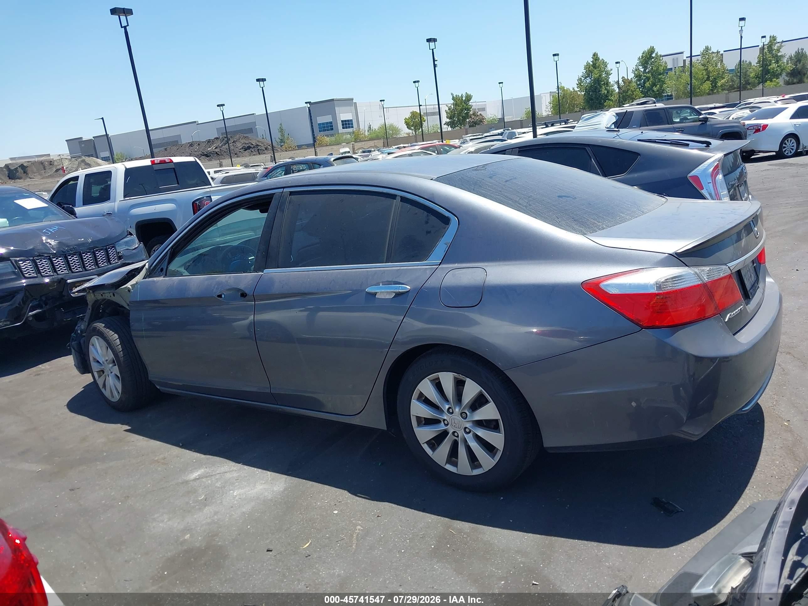 2013 Honda Accord Ex Gray vin: 1HGCR2F70DA186286