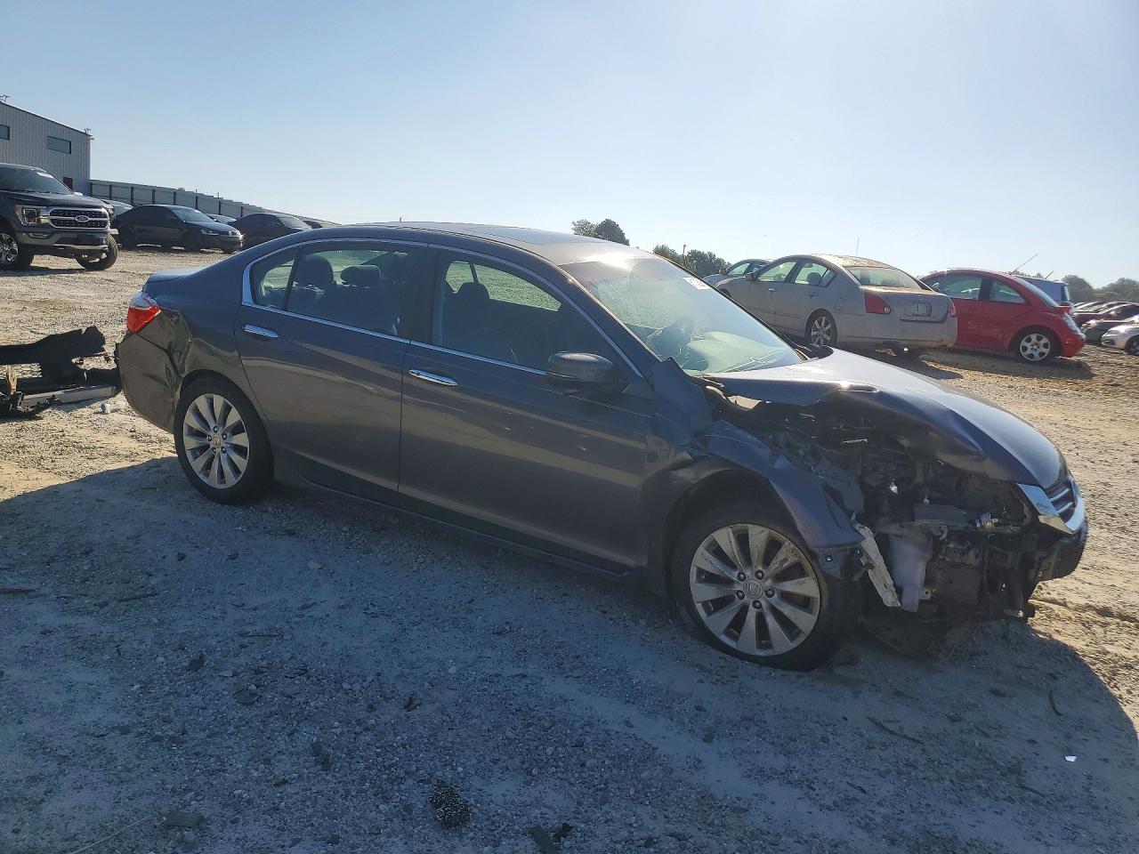 2013 Honda Accord Ex Gray vin: 1HGCR2F70DA204219
