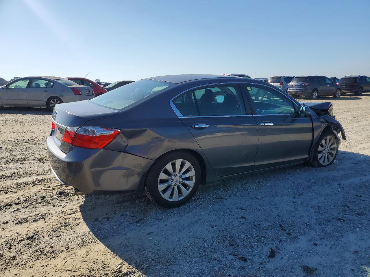 2013 Honda Accord Ex Gray vin: 1HGCR2F70DA204219