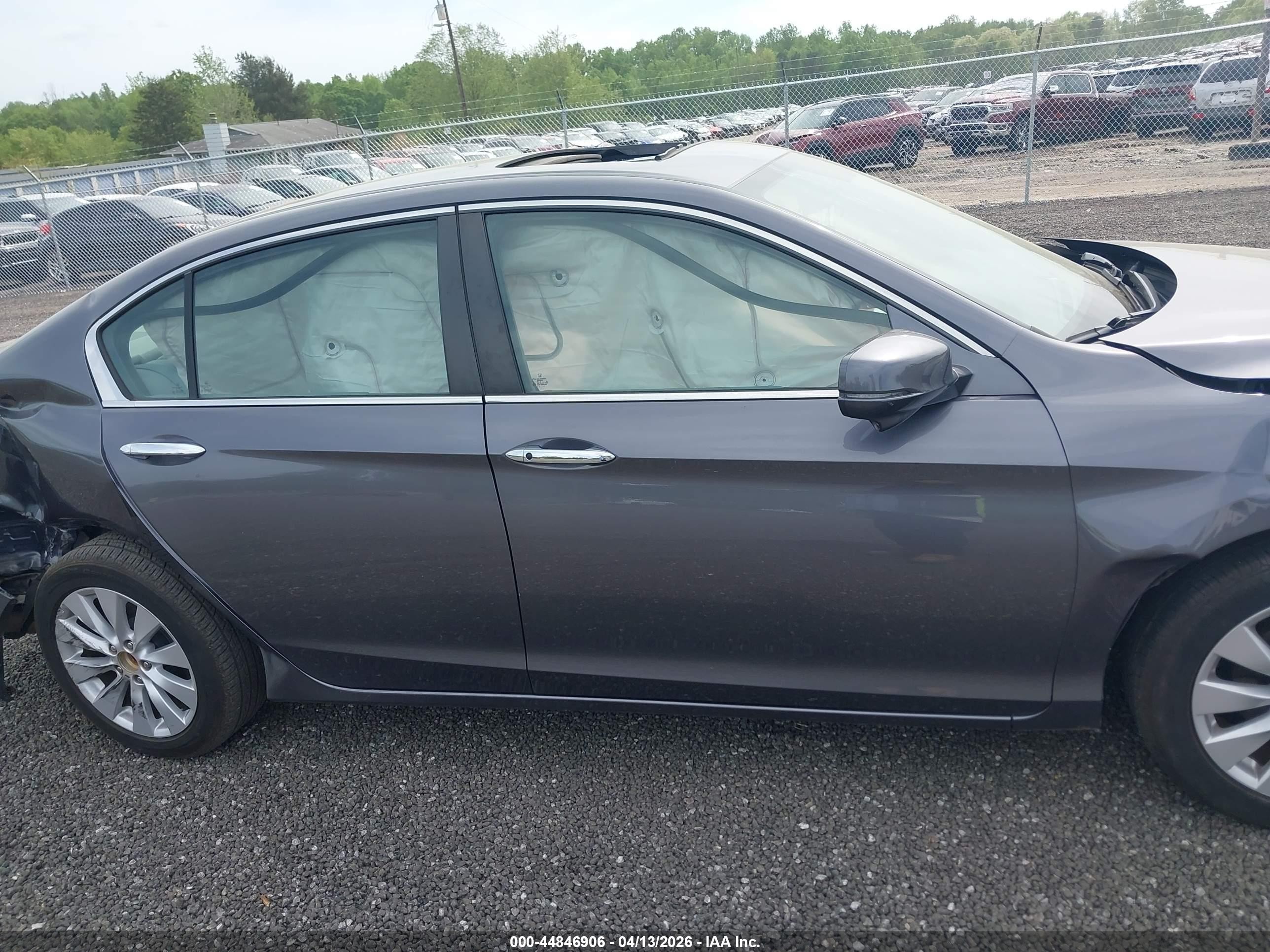 2014 Honda Accord Ex Gray vin: 1HGCR2F70EA102226