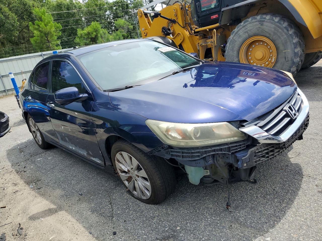 2014 Honda Accord Ex Blue vin: 1HGCR2F70EA161471