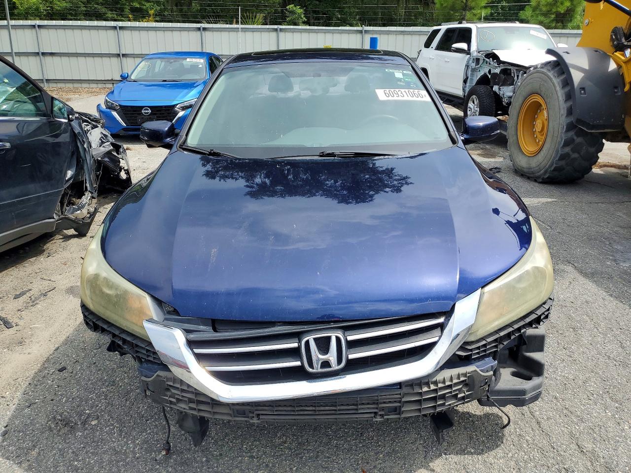 2014 Honda Accord Ex Blue vin: 1HGCR2F70EA161471