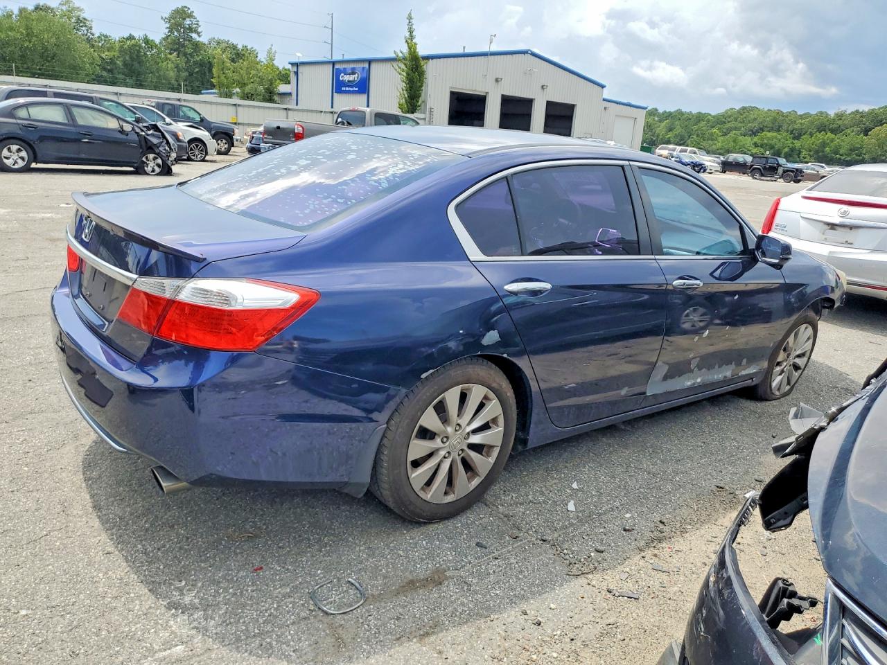 2014 Honda Accord Ex Blue vin: 1HGCR2F70EA161471
