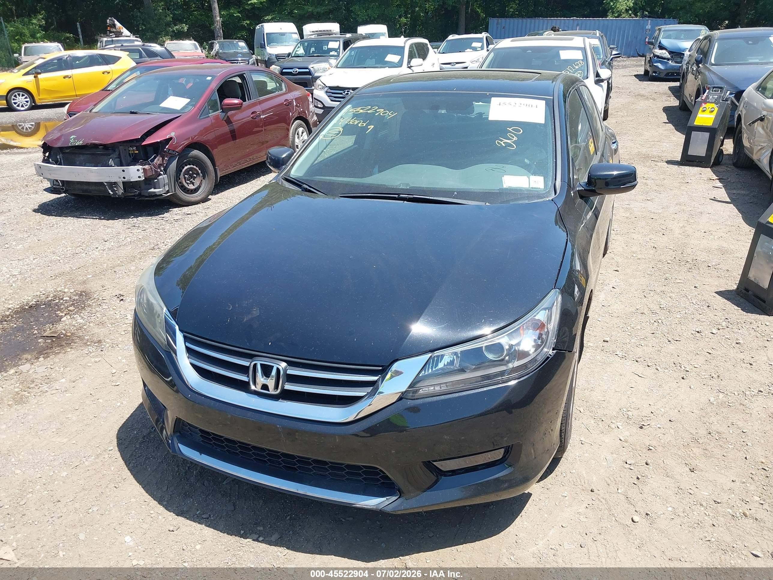 2014 Honda Accord Ex Black vin: 1HGCR2F70EA197869