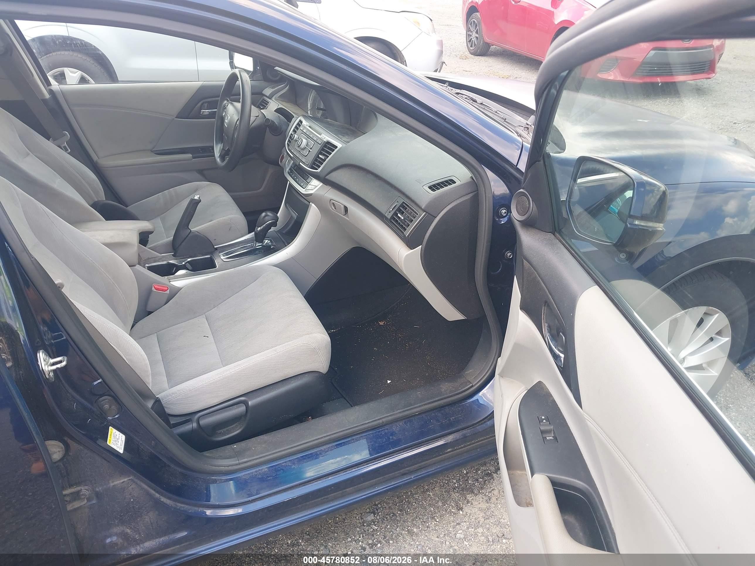 2014 Honda Accord Ex Blue vin: 1HGCR2F70EA277446