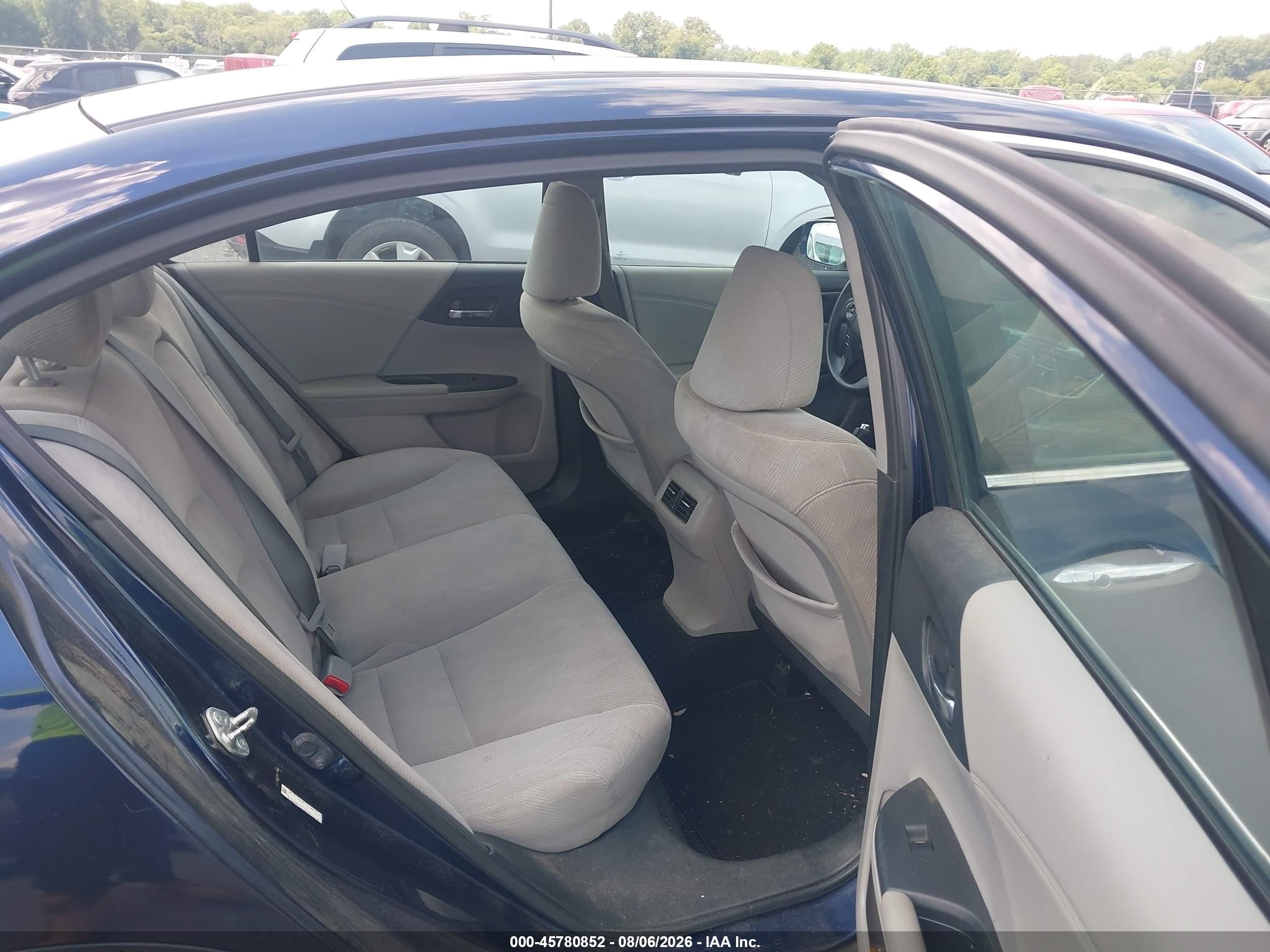 2014 Honda Accord Ex Blue vin: 1HGCR2F70EA277446