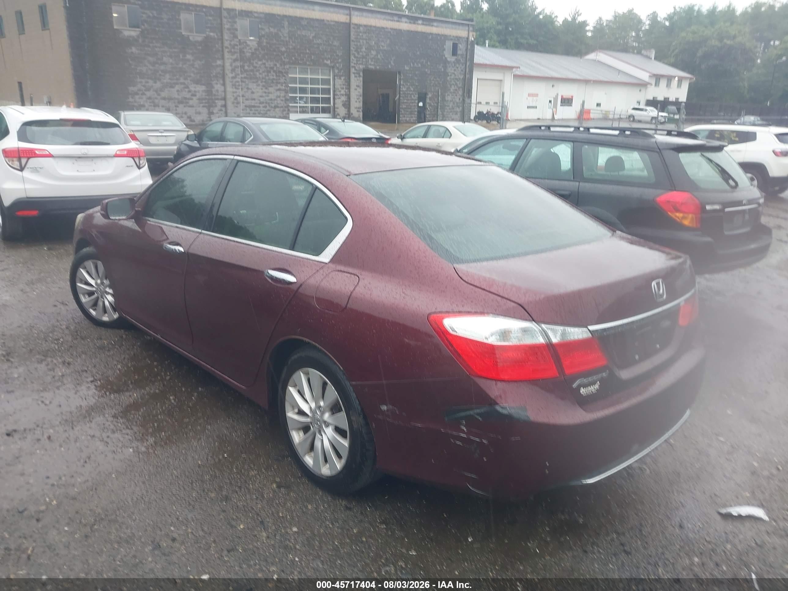 2015 Honda Accord Ex Purple vin: 1HGCR2F70FA004203