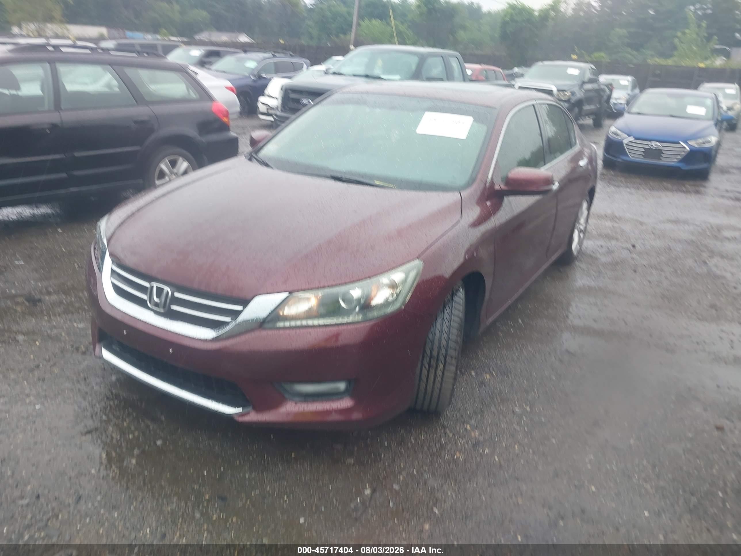 2015 Honda Accord Ex Purple vin: 1HGCR2F70FA004203