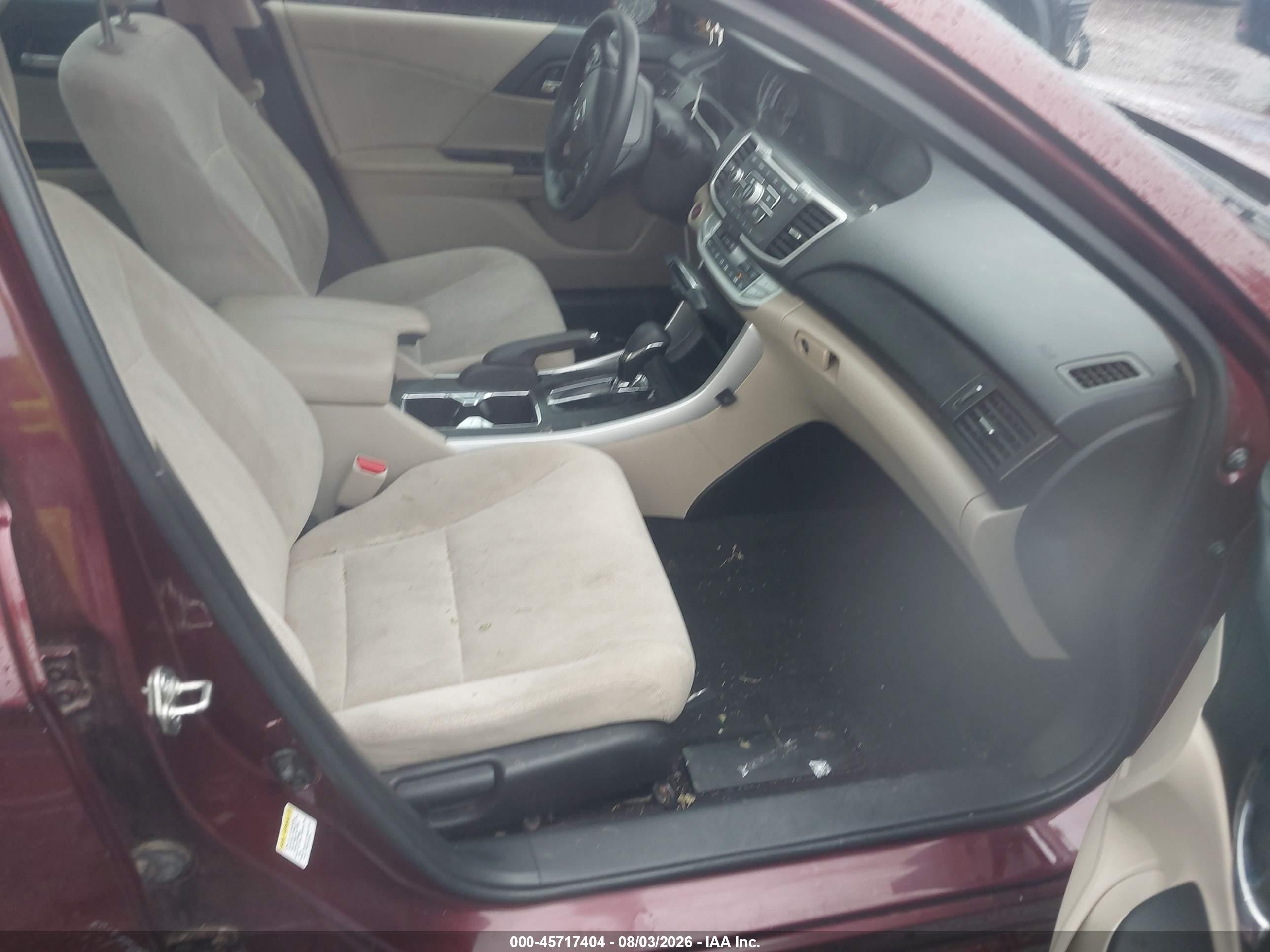 2015 Honda Accord Ex Purple vin: 1HGCR2F70FA004203
