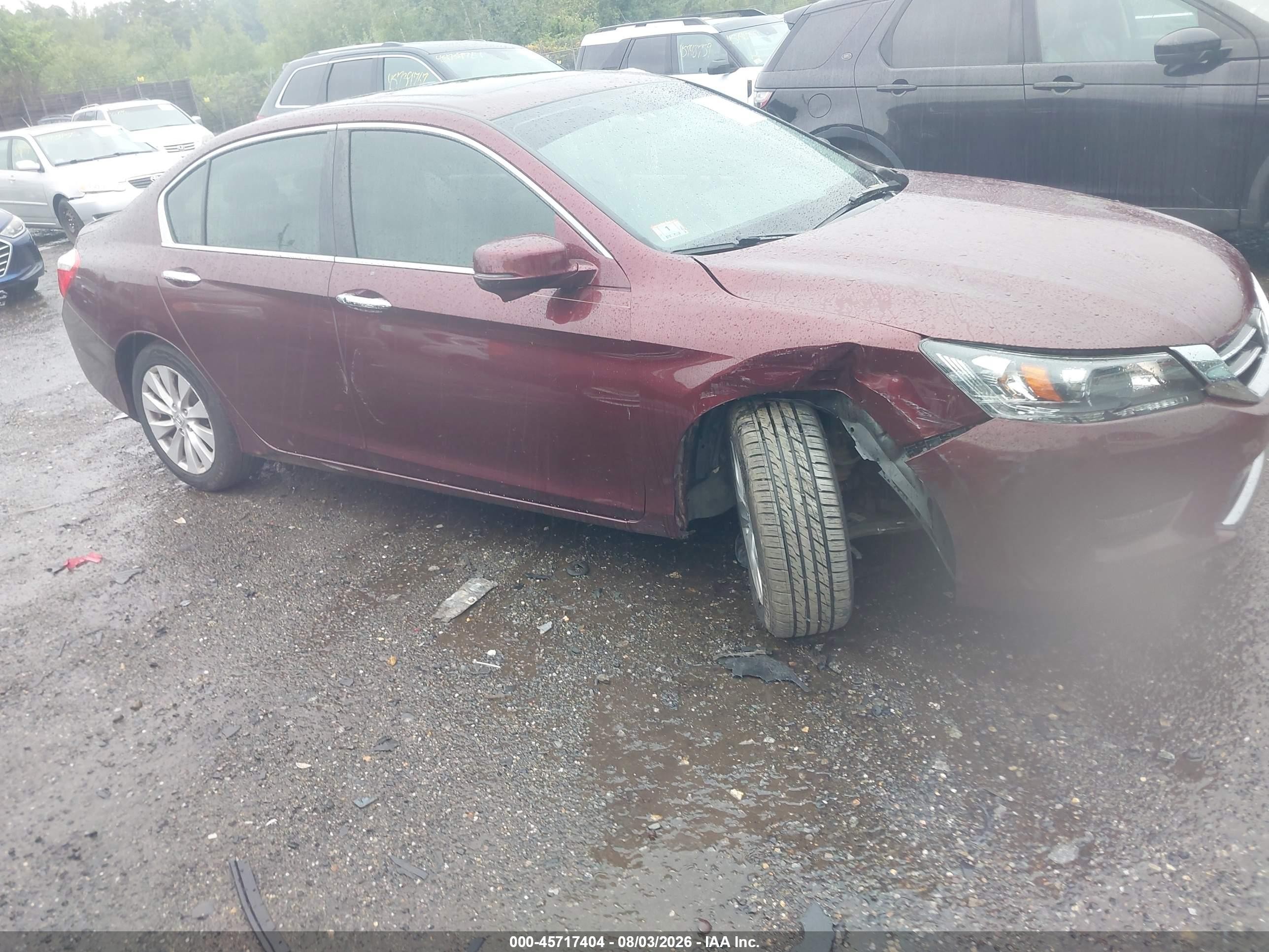 2015 Honda Accord Ex Purple vin: 1HGCR2F70FA004203