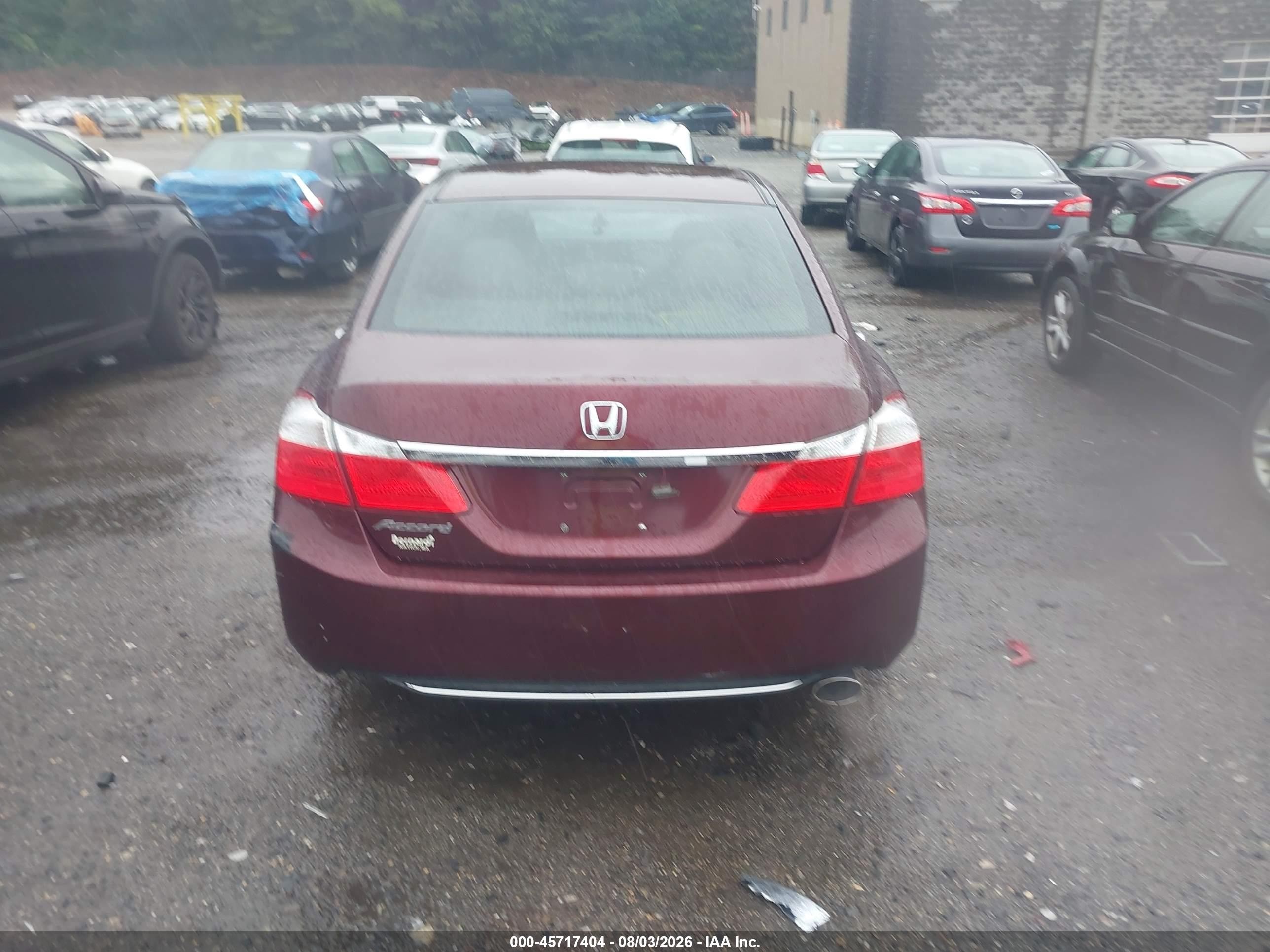 2015 Honda Accord Ex Purple vin: 1HGCR2F70FA004203