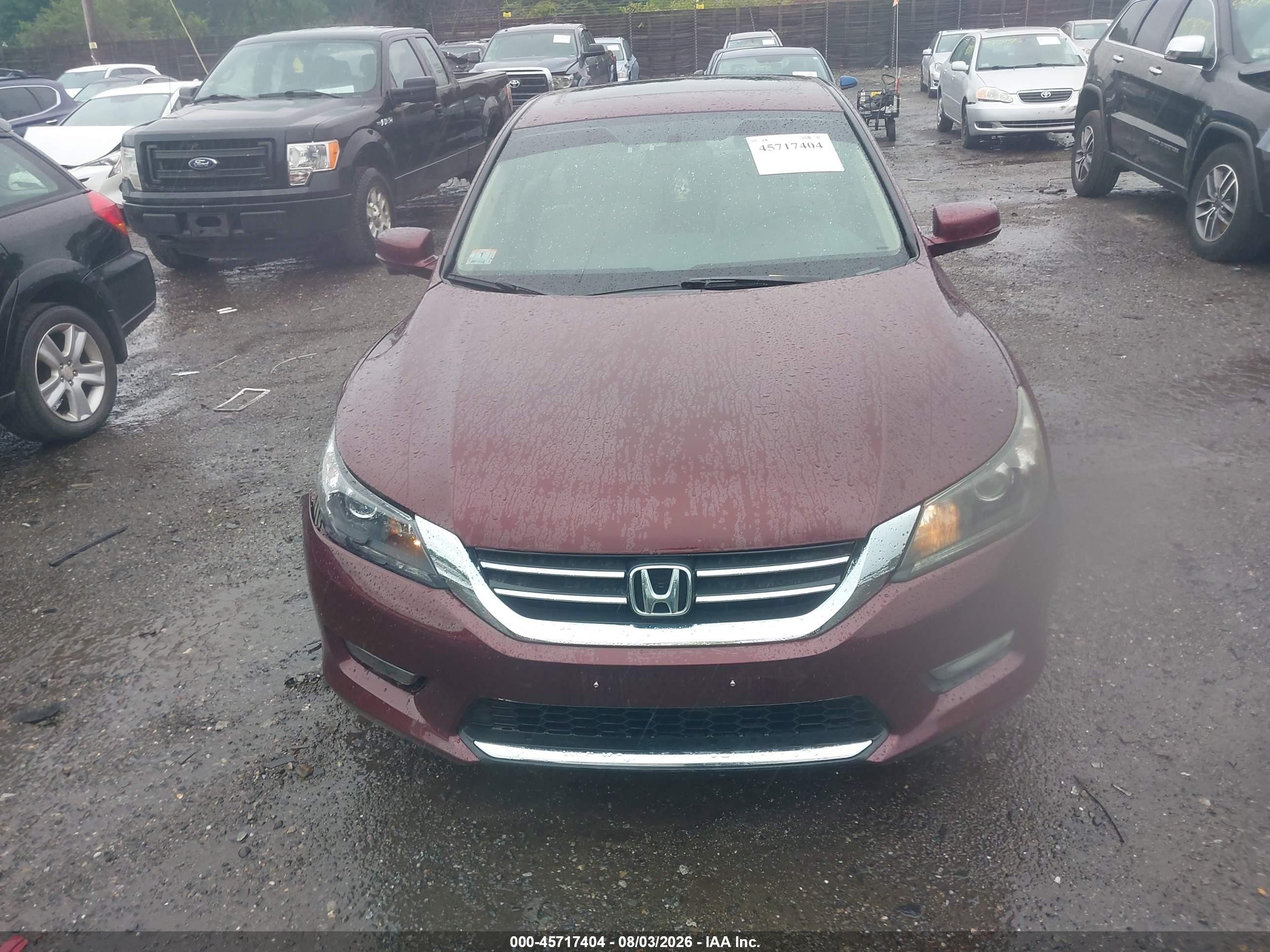 2015 Honda Accord Ex Purple vin: 1HGCR2F70FA004203