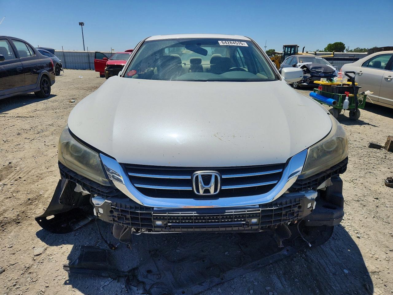 2015 Honda Accord Ex White vin: 1HGCR2F70FA027156