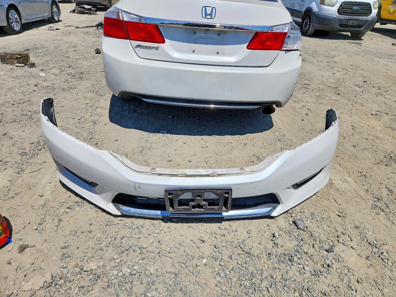 2015 Honda Accord Ex White vin: 1HGCR2F70FA027156