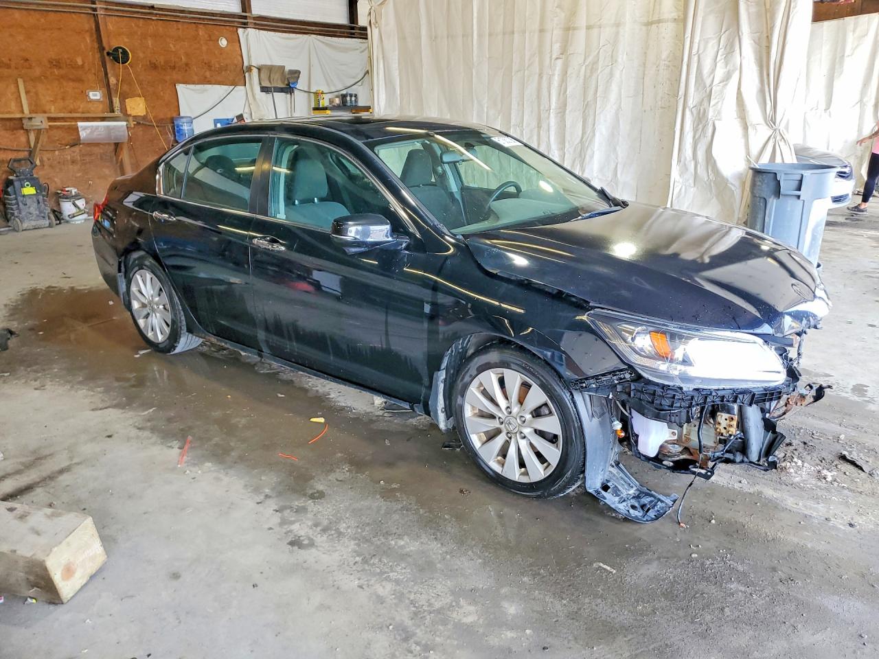 2015 Honda Accord Ex Black vin: 1HGCR2F70FA038075