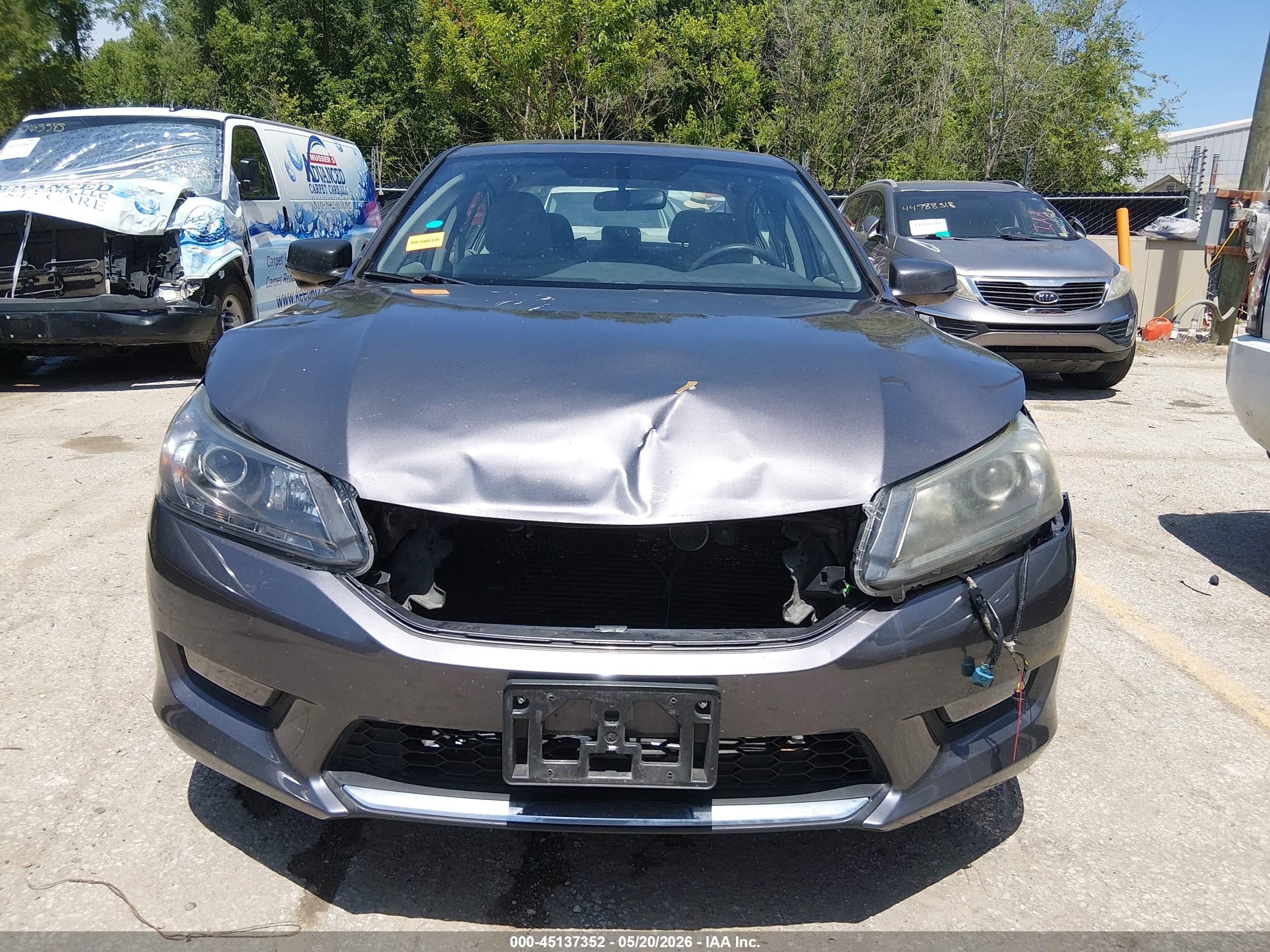 2015 Honda Accord Ex Серый vin: 1HGCR2F70FA106813