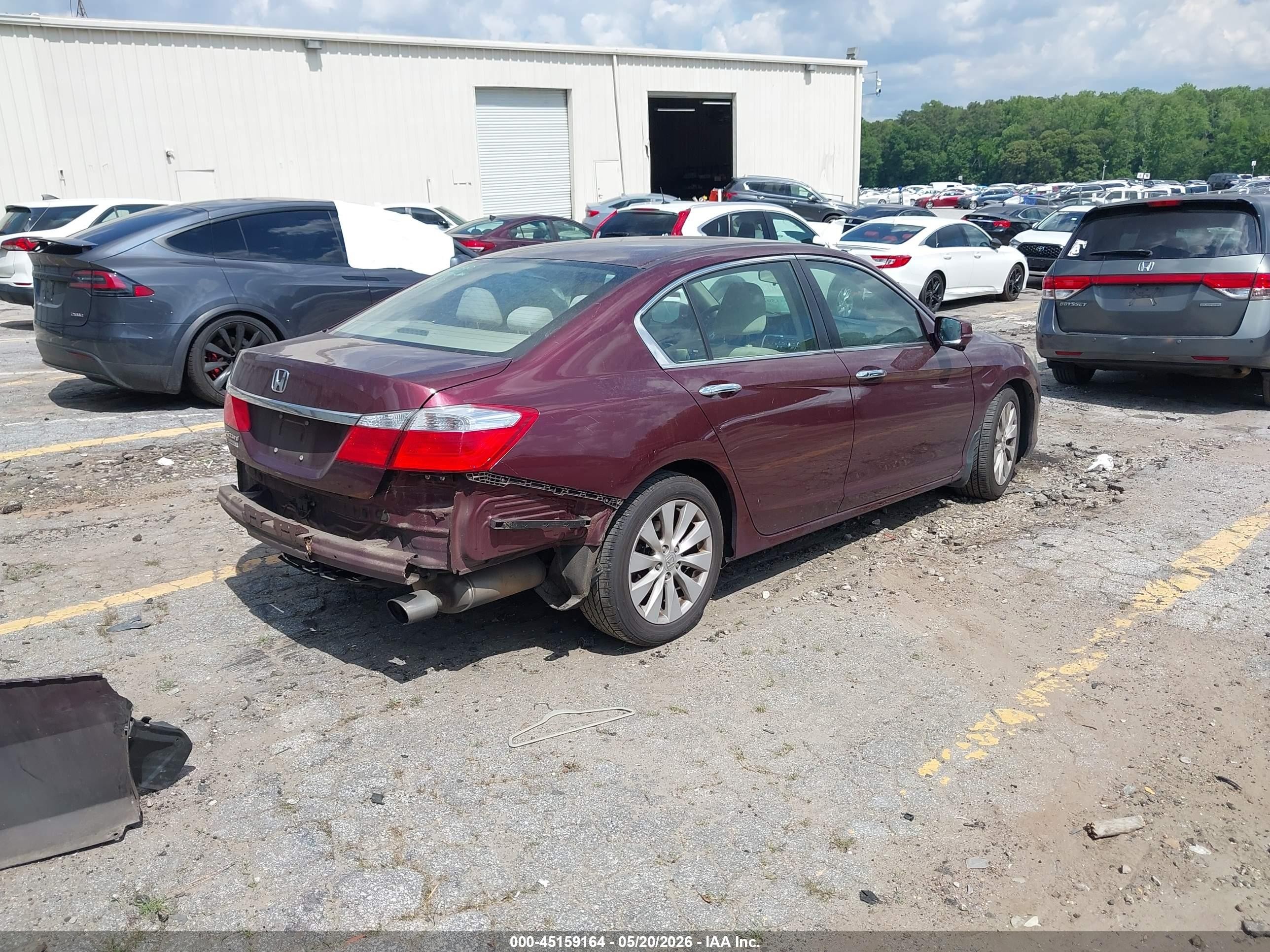 2015 Honda Accord Ex Maroon vin: 1HGCR2F70FA114247
