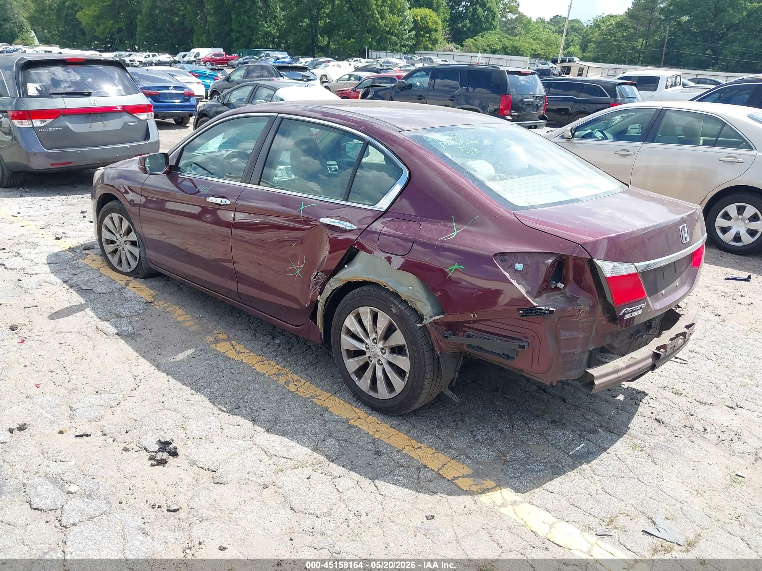 2015 Honda Accord Ex Maroon vin: 1HGCR2F70FA114247