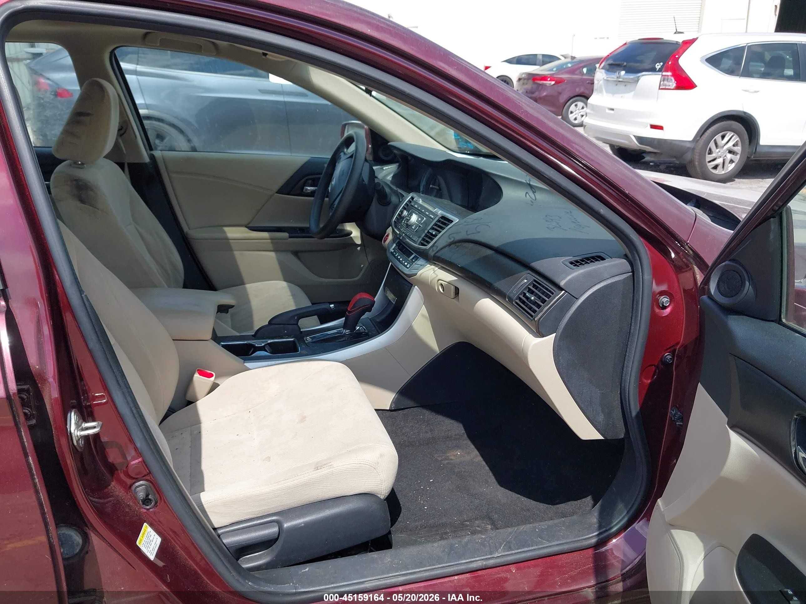 2015 Honda Accord Ex Maroon vin: 1HGCR2F70FA114247