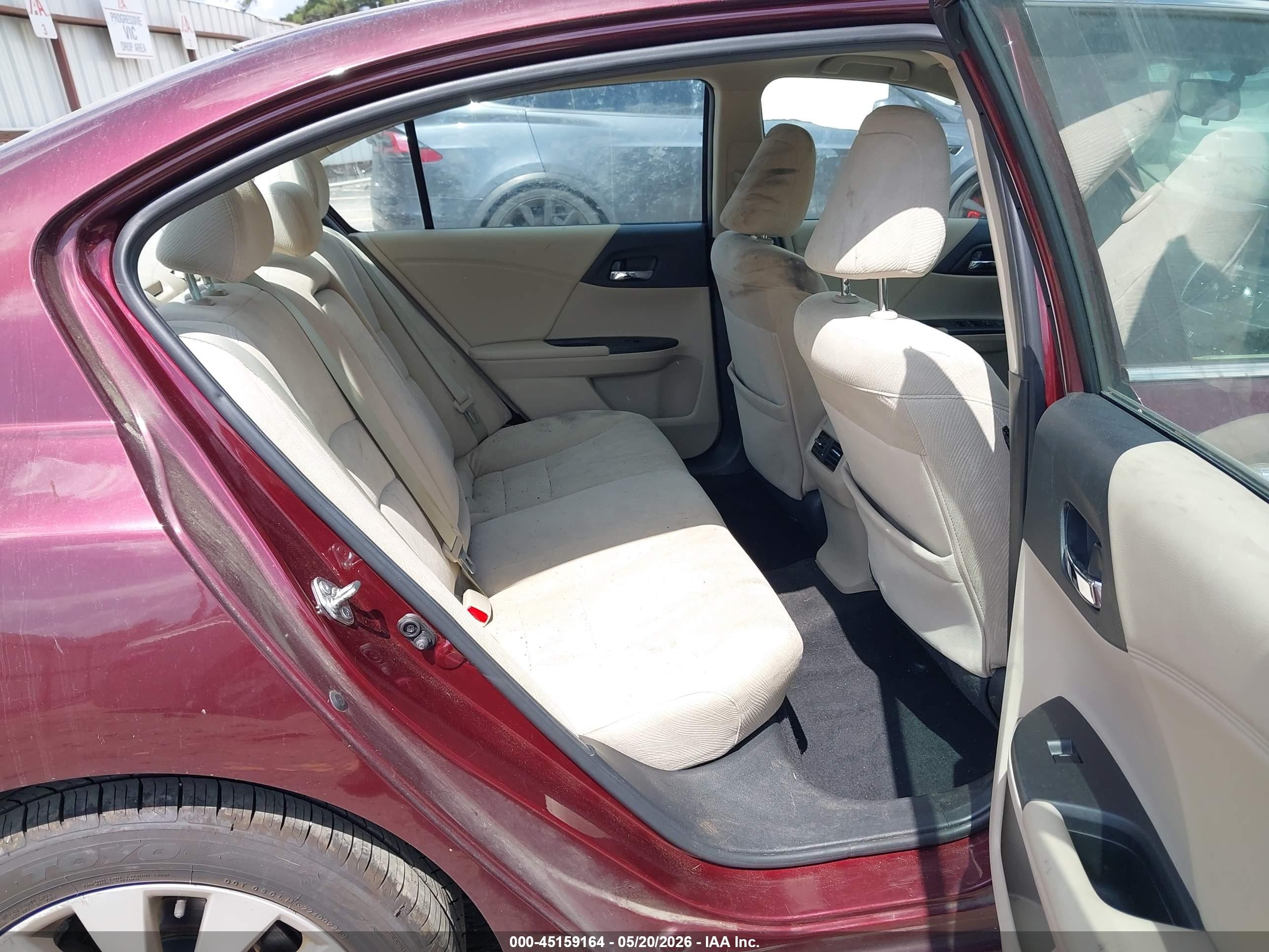 2015 Honda Accord Ex Maroon vin: 1HGCR2F70FA114247