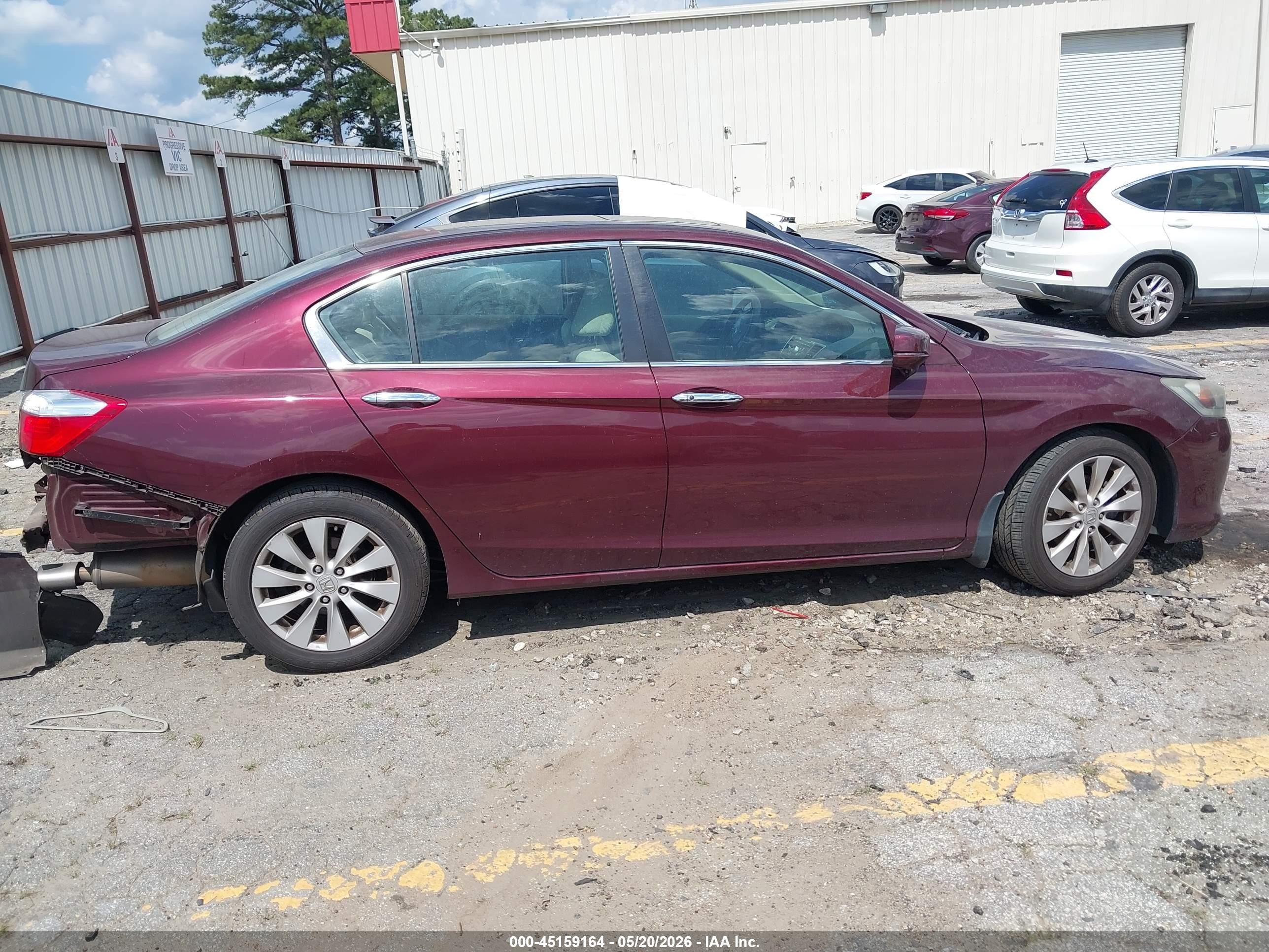 2015 Honda Accord Ex Maroon vin: 1HGCR2F70FA114247