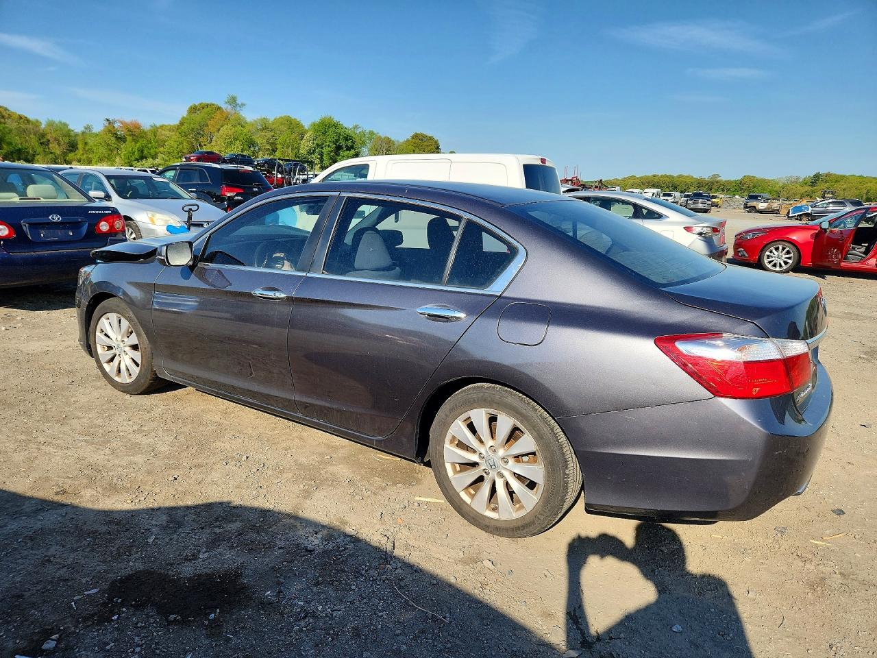 2015 Honda Accord Ex Gray vin: 1HGCR2F70FA122008
