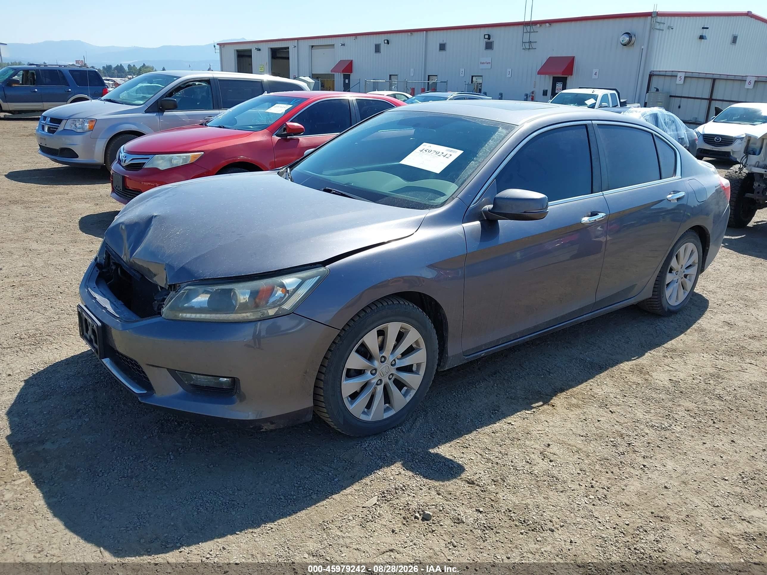 2015 Honda Accord Ex Gray vin: 1HGCR2F70FA207446