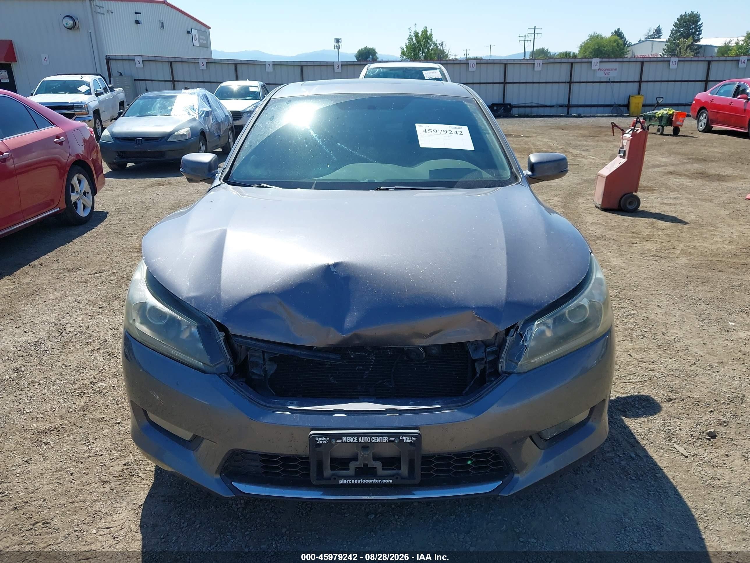2015 Honda Accord Ex Gray vin: 1HGCR2F70FA207446
